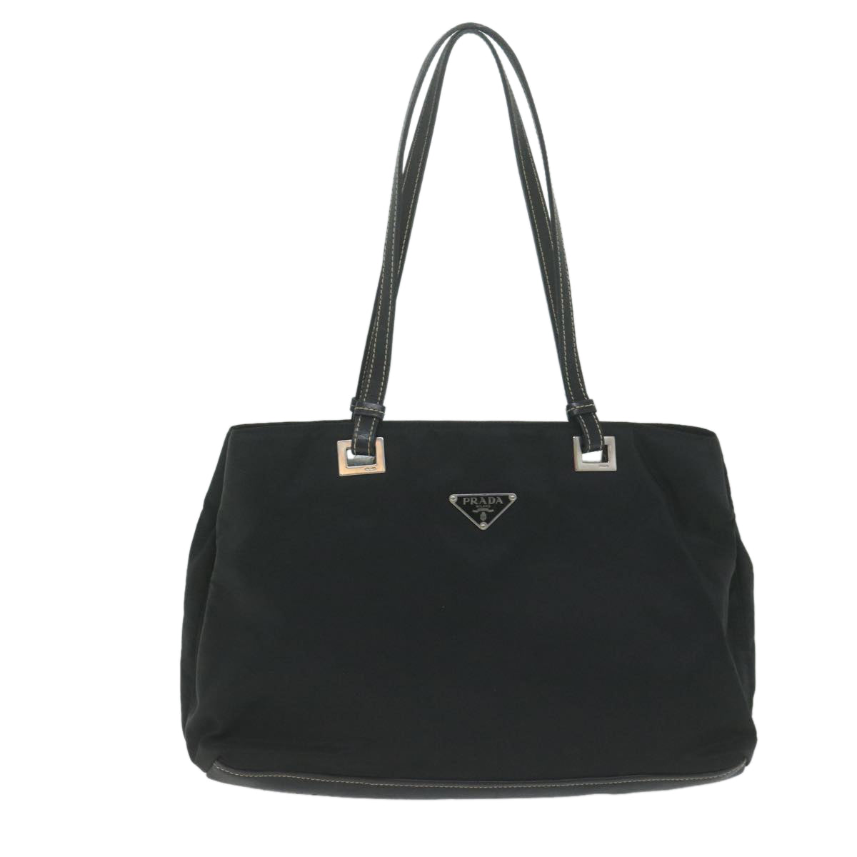 PRADA Hand Bag Nylon Black Auth ep3194