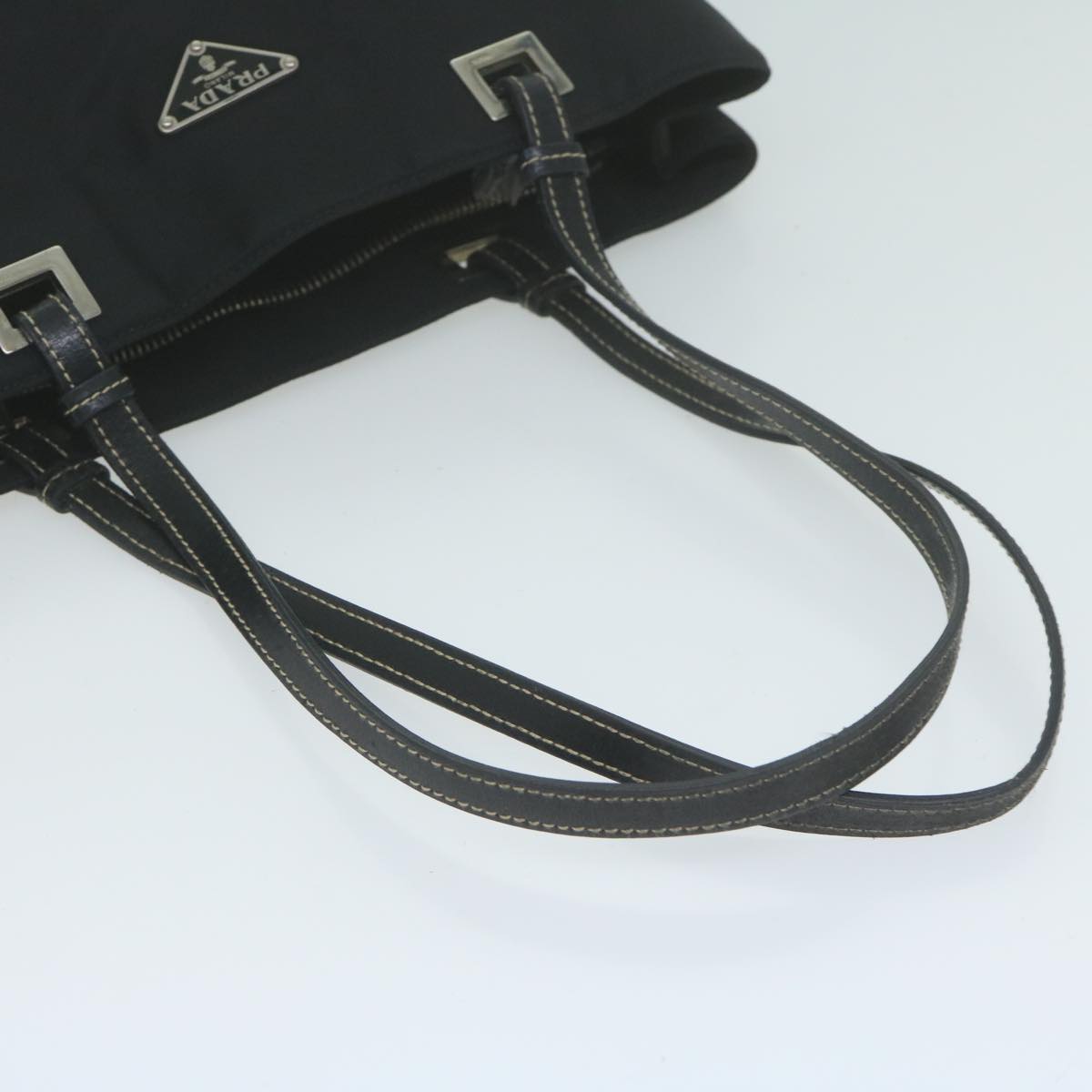 PRADA Hand Bag Nylon Black Auth ep3194