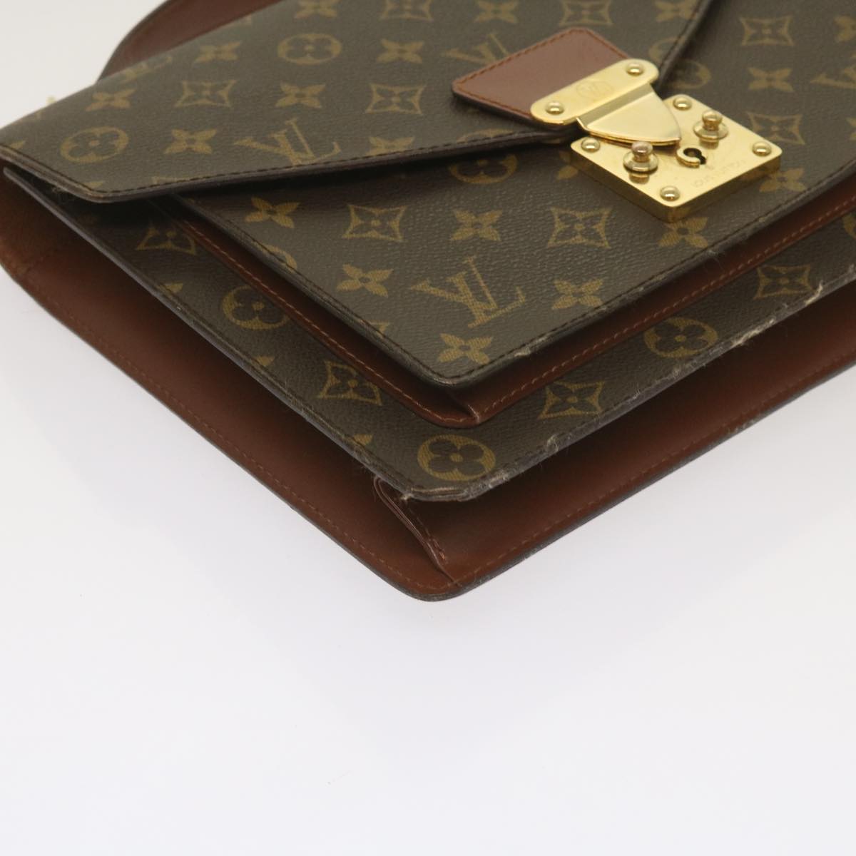 LOUIS VUITTON Monogram Monceau 28 Hand Bag 2way M51185 LV Auth ep3264