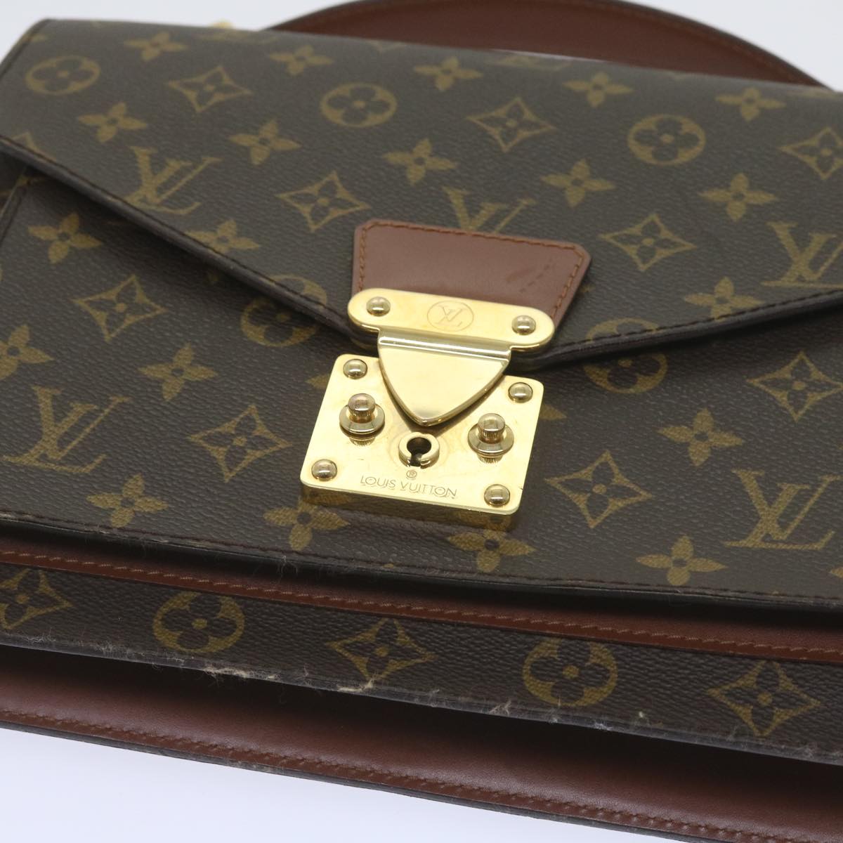 LOUIS VUITTON Monogram Monceau 28 Hand Bag 2way M51185 LV Auth ep3264