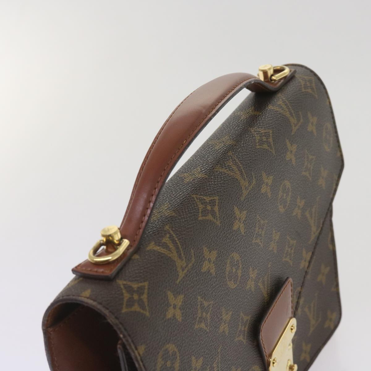 LOUIS VUITTON Monogram Monceau 28 Hand Bag 2way M51185 LV Auth ep3264