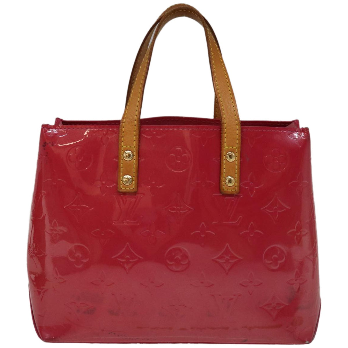 LOUIS VUITTON Monogram Vernis Reade PM Hand Bag Pink Fuchsia M91221 Auth ep3269