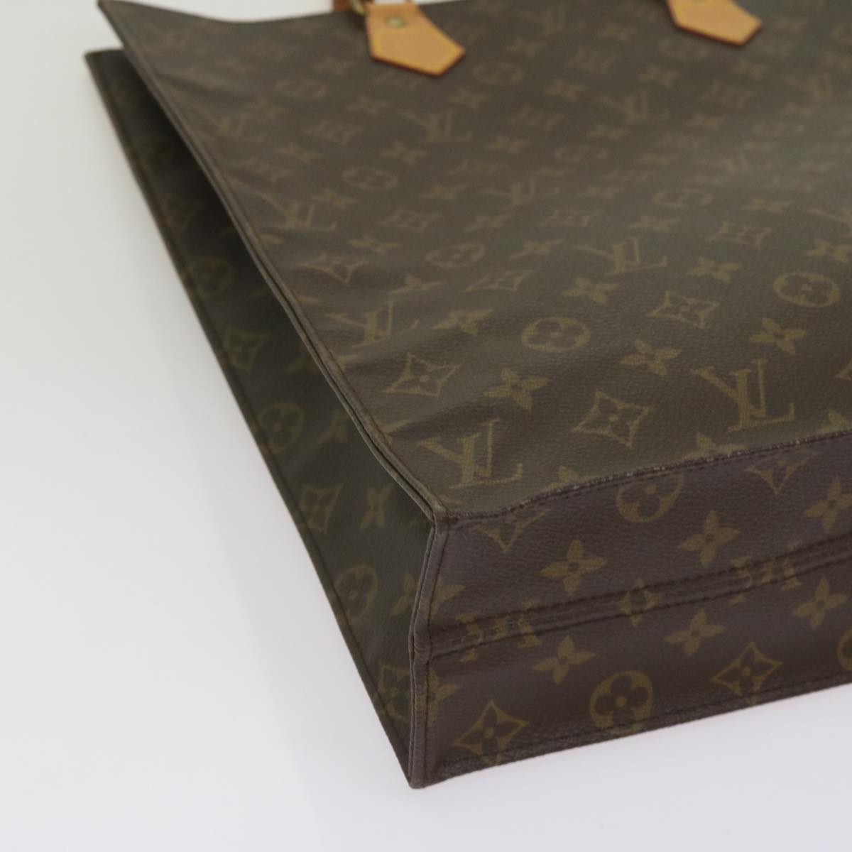 LOUIS VUITTON Monogram Sac Plat Hand Bag M51140 LV Auth ep3277