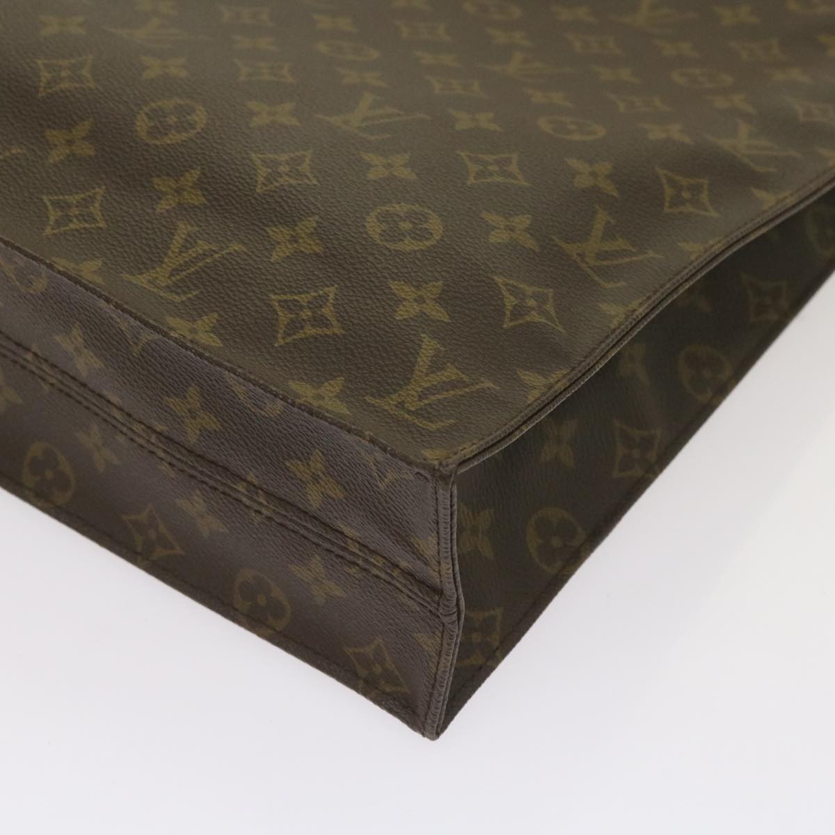 LOUIS VUITTON Monogram Sac Plat Hand Bag M51140 LV Auth ep3277