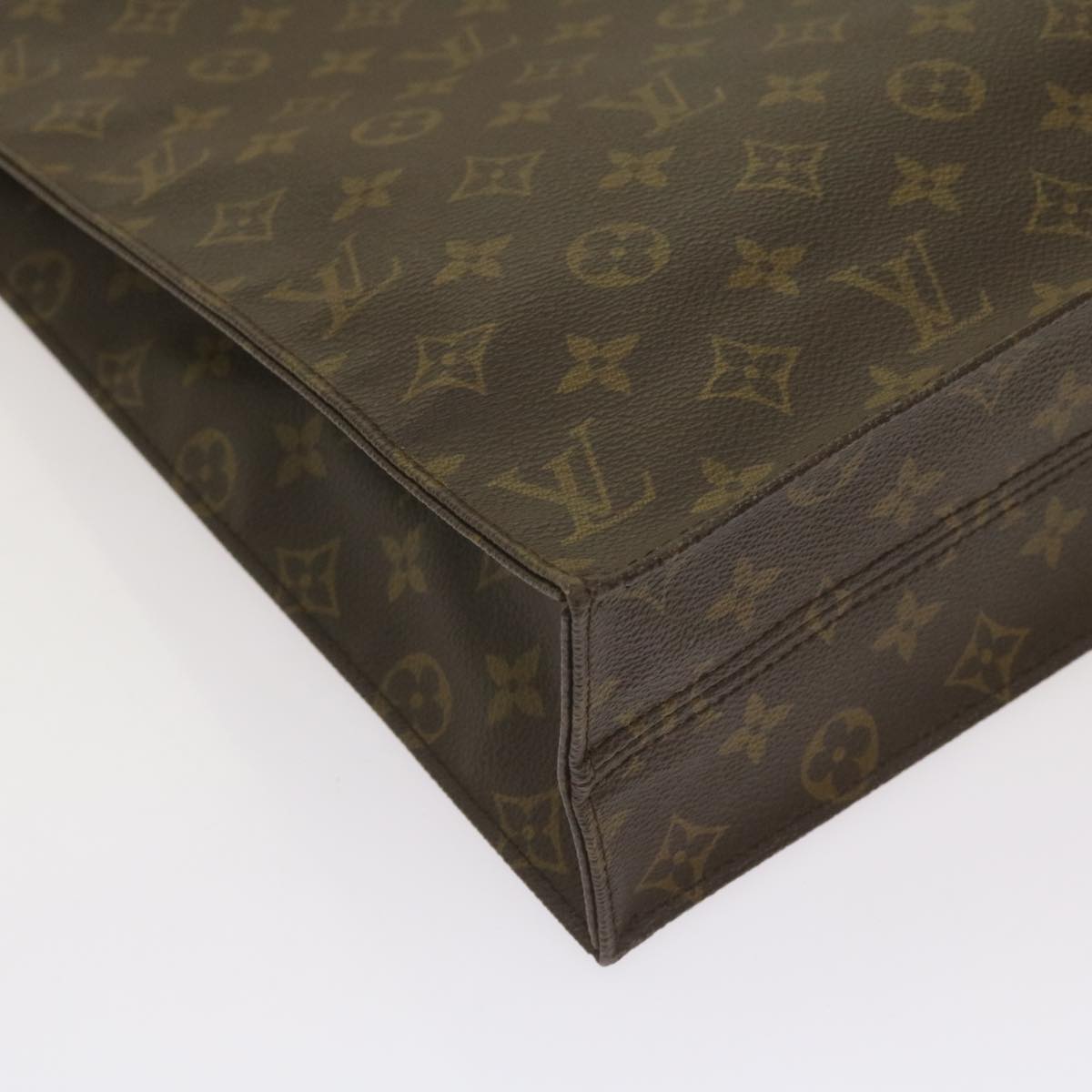 LOUIS VUITTON Monogram Sac Plat Hand Bag M51140 LV Auth ep3277