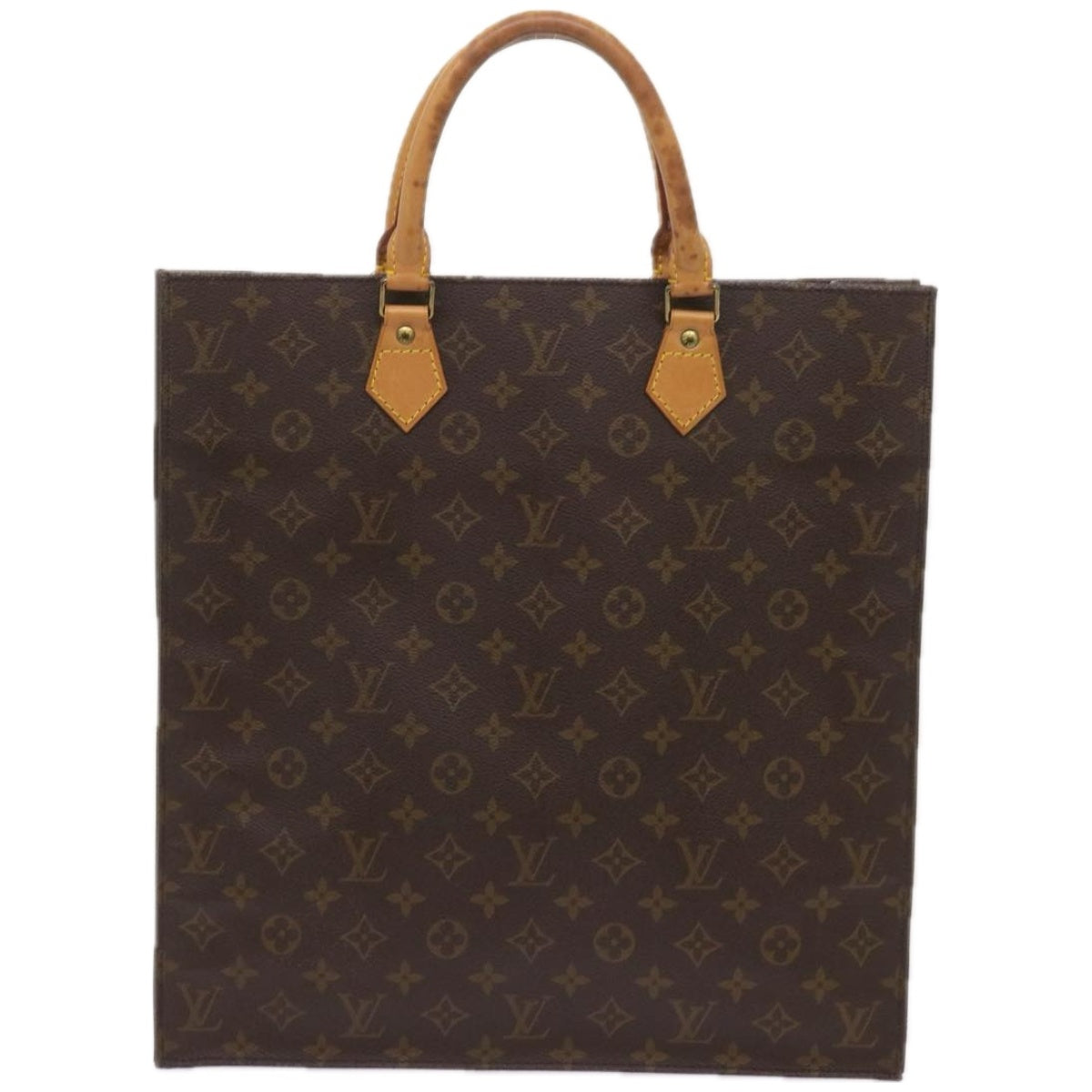 LOUIS VUITTON Monogram Sac Plat Hand Bag M51140 LV Auth ep3277