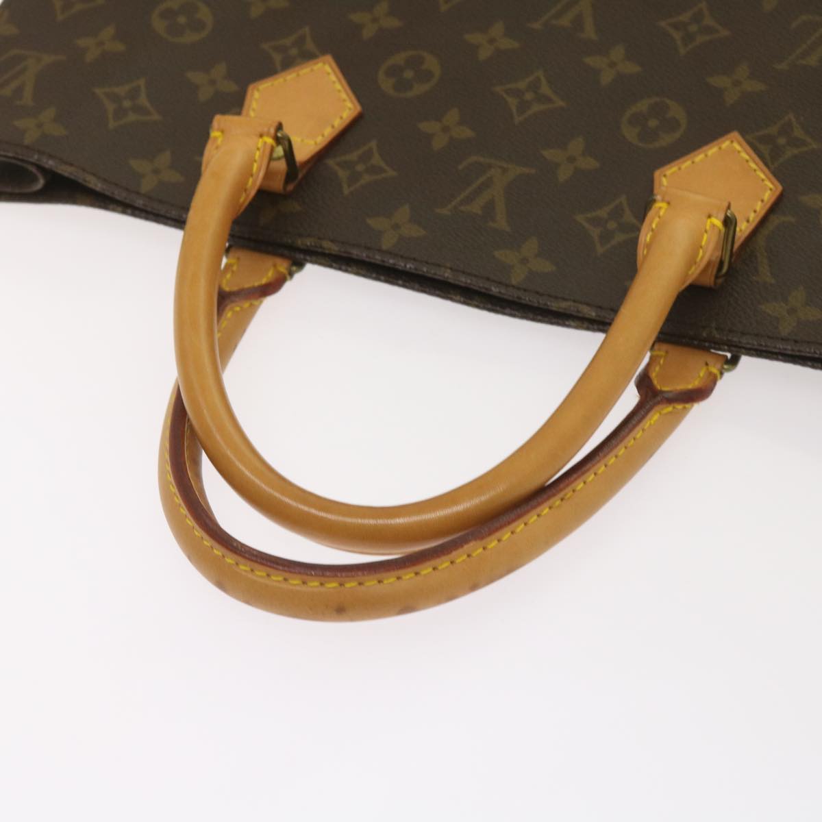 LOUIS VUITTON Monogram Sac Plat Hand Bag M51140 LV Auth ep3277