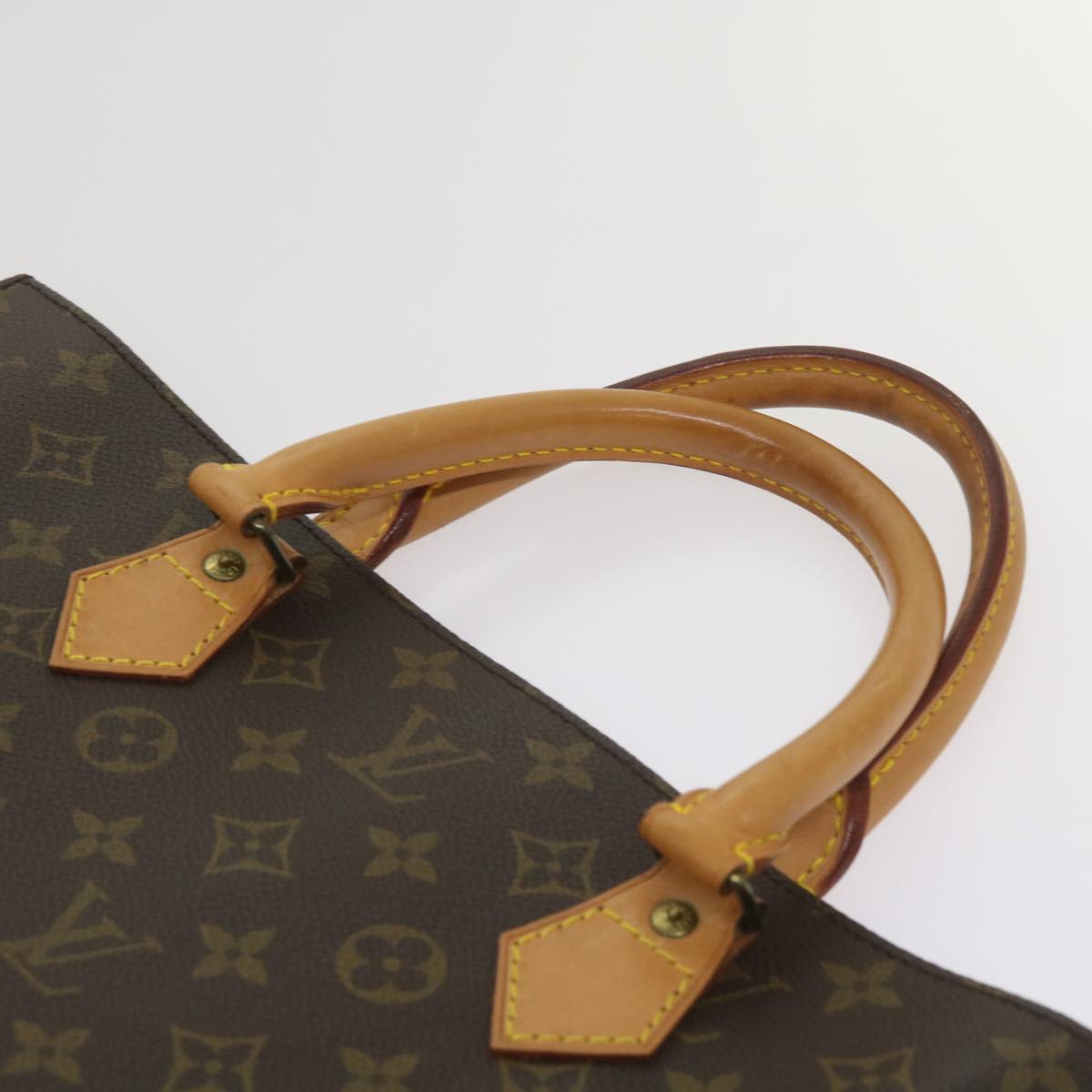 LOUIS VUITTON Monogram Sac Plat Hand Bag M51140 LV Auth ep3277