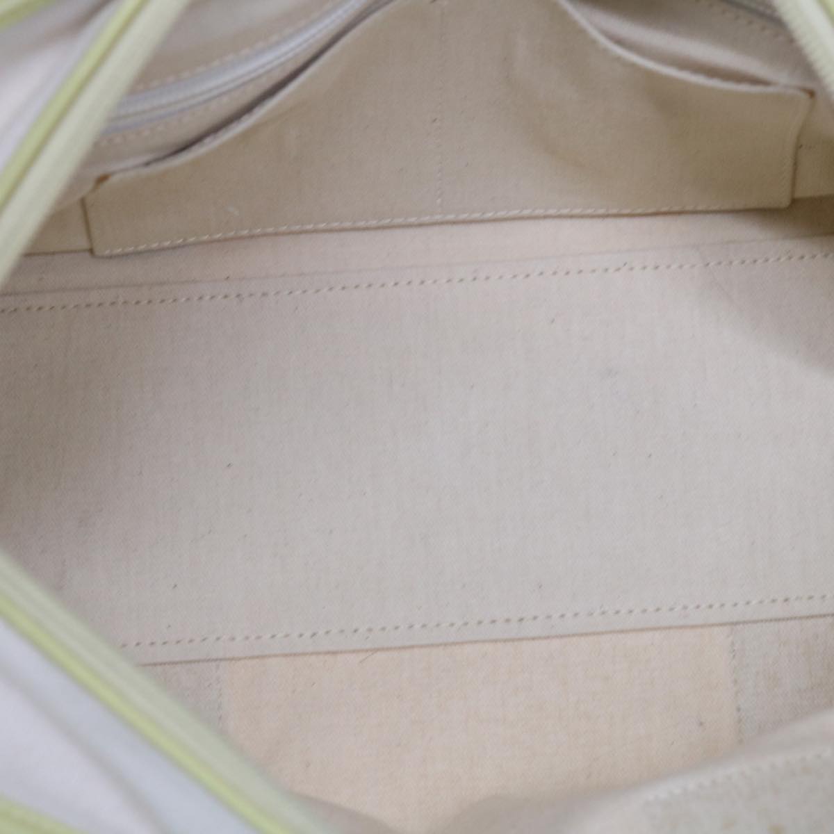 LOEWE Hand Bag Canvas White Auth ep3279