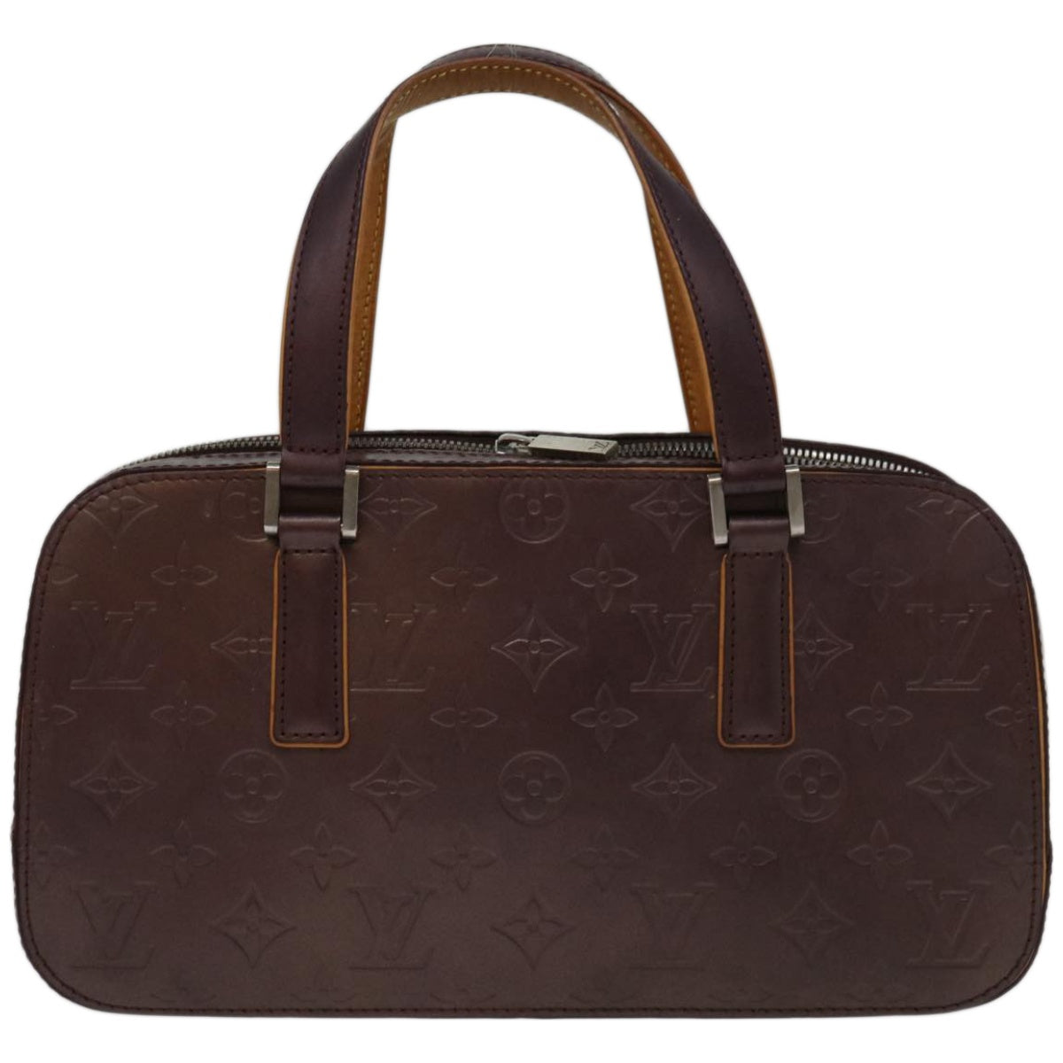 LOUIS VUITTON Monogram Mat Shelton Hand Bag Viole M55172 LV Auth ep3306