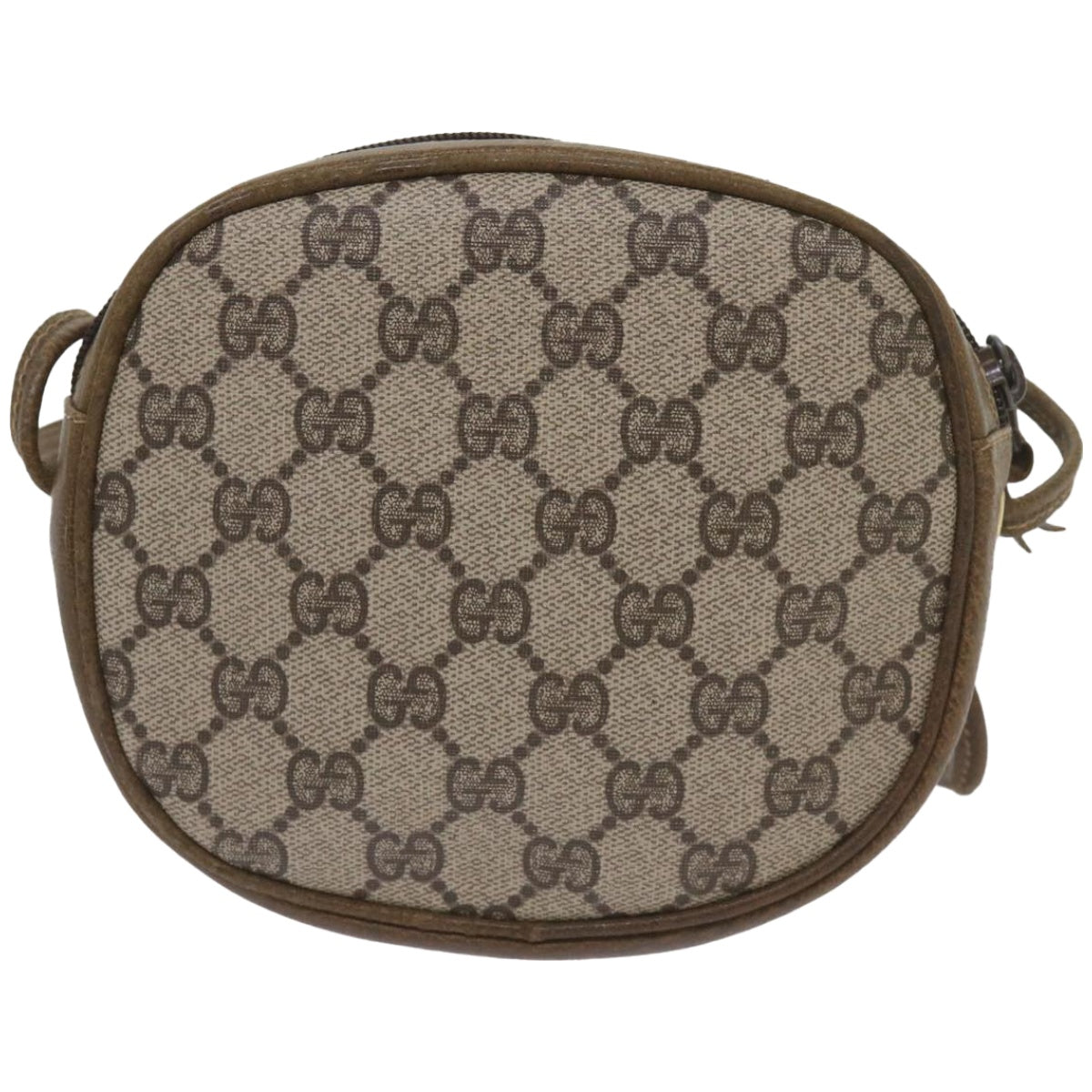 GUCCI GG Supreme Shoulder Bag PVC Beige Auth ep3307