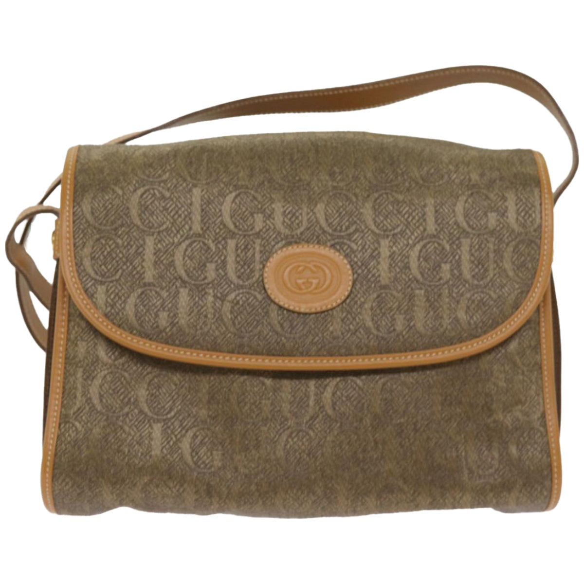 GUCCI Shoulder Bag Canvas Brown 001 14 0712 Auth ep3312