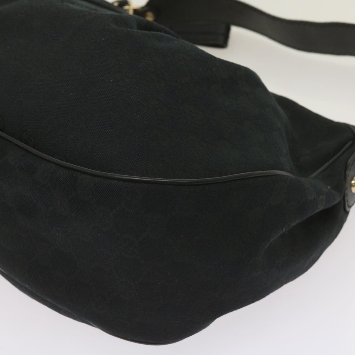 GUCCI GG Canvas Shoulder Bag Black 232955 Auth ep3313