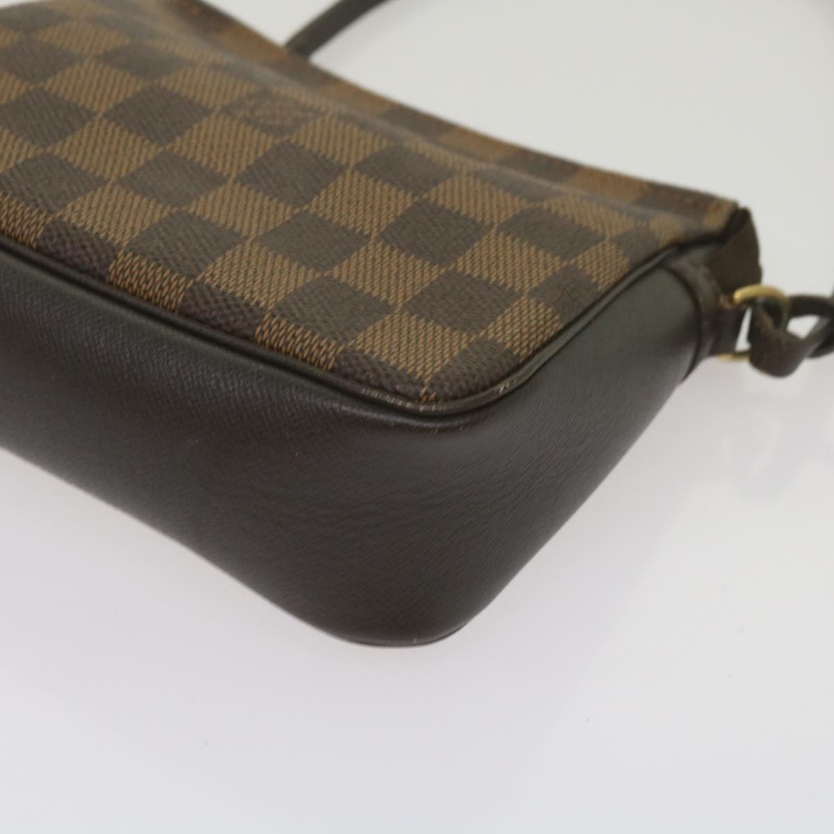 LOUIS VUITTON Damier Ebene Trousse Makeup Pouch N51982 LV Auth ep3324