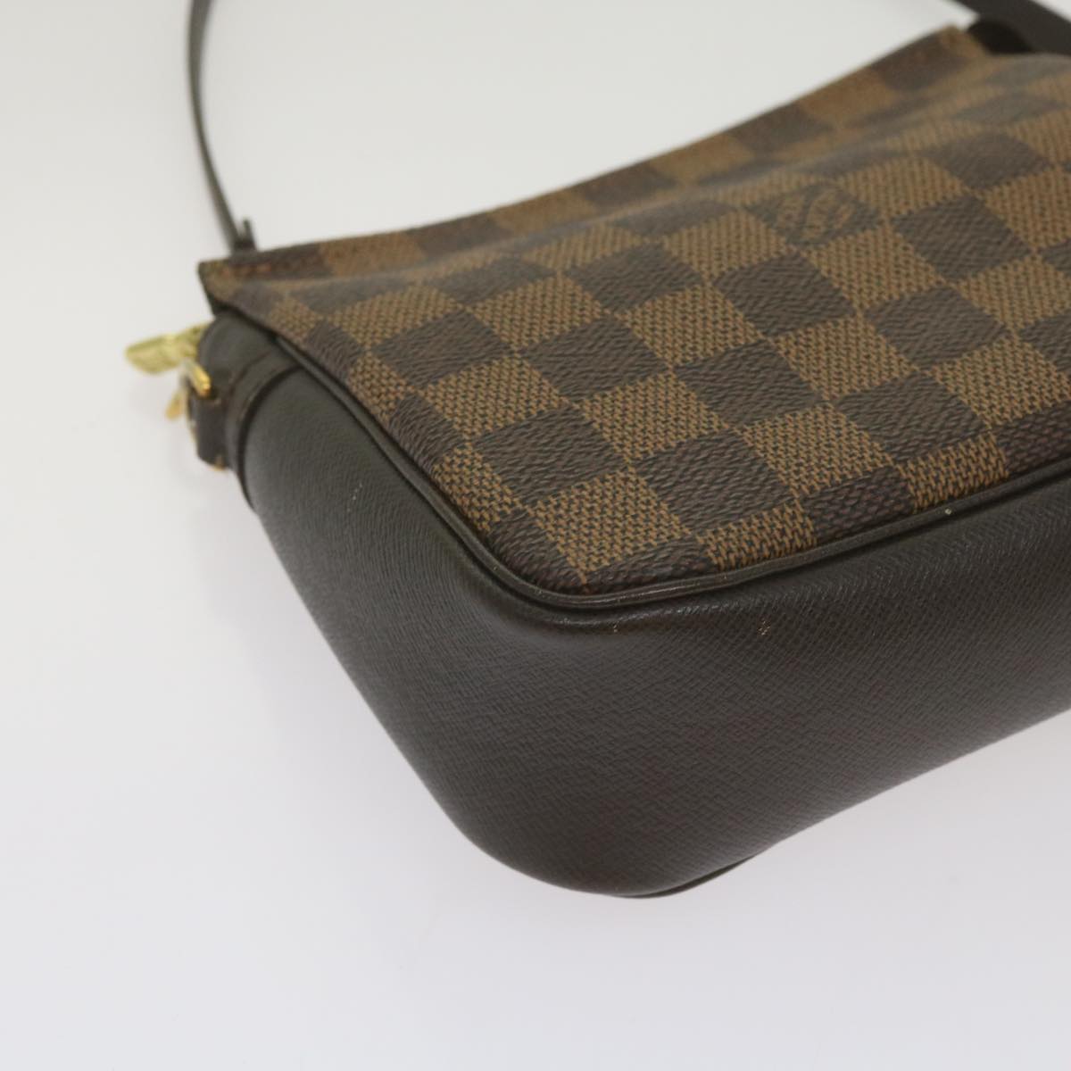 LOUIS VUITTON Damier Ebene Trousse Makeup Pouch N51982 LV Auth ep3324