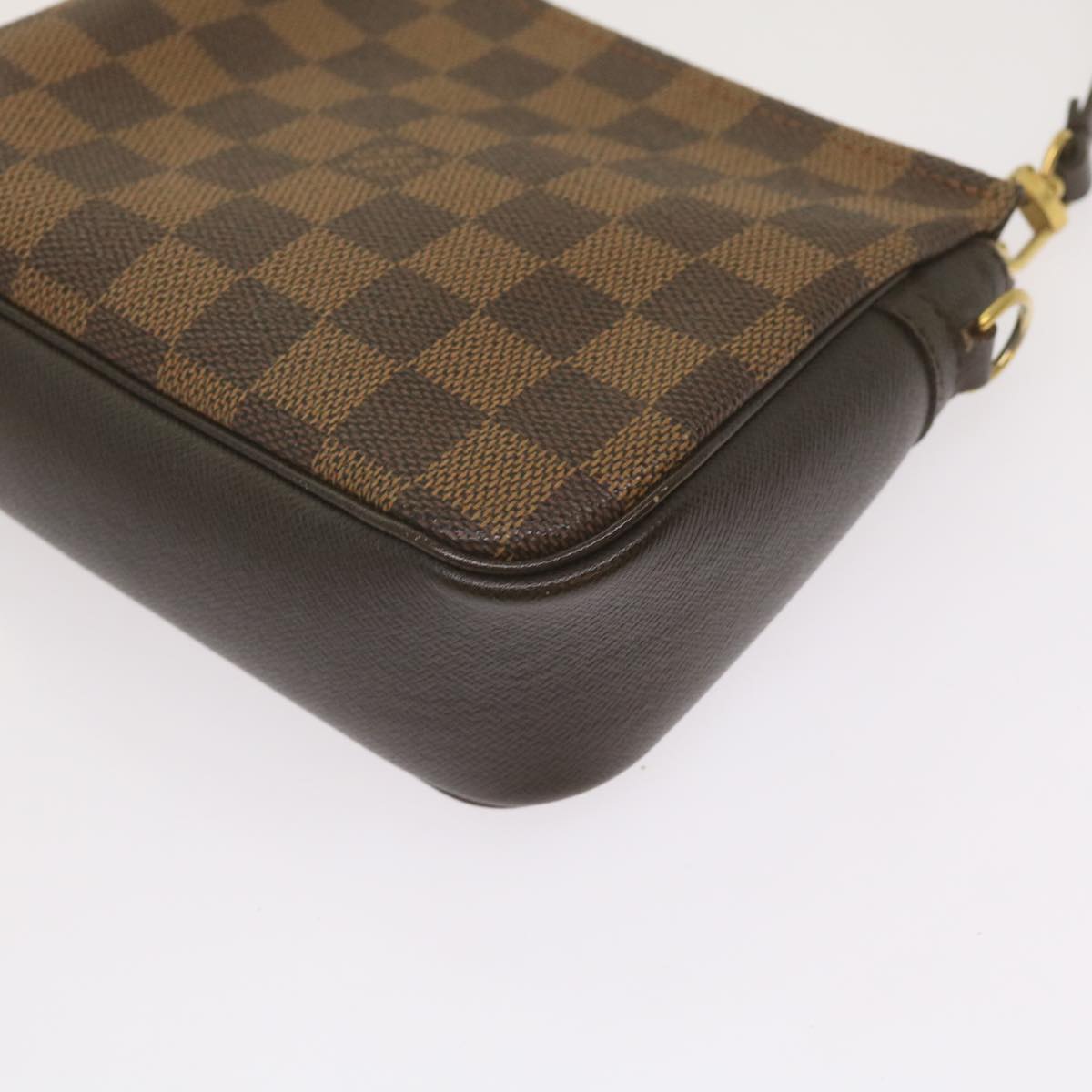 LOUIS VUITTON Damier Ebene Trousse Makeup Pouch N51982 LV Auth ep3324