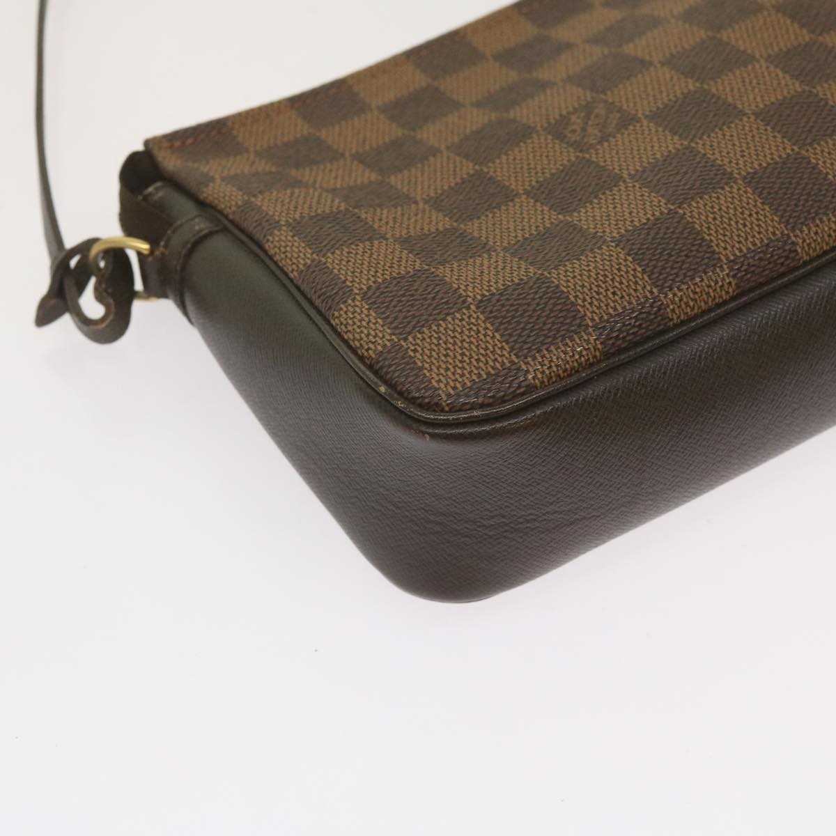 LOUIS VUITTON Damier Ebene Trousse Makeup Pouch N51982 LV Auth ep3324