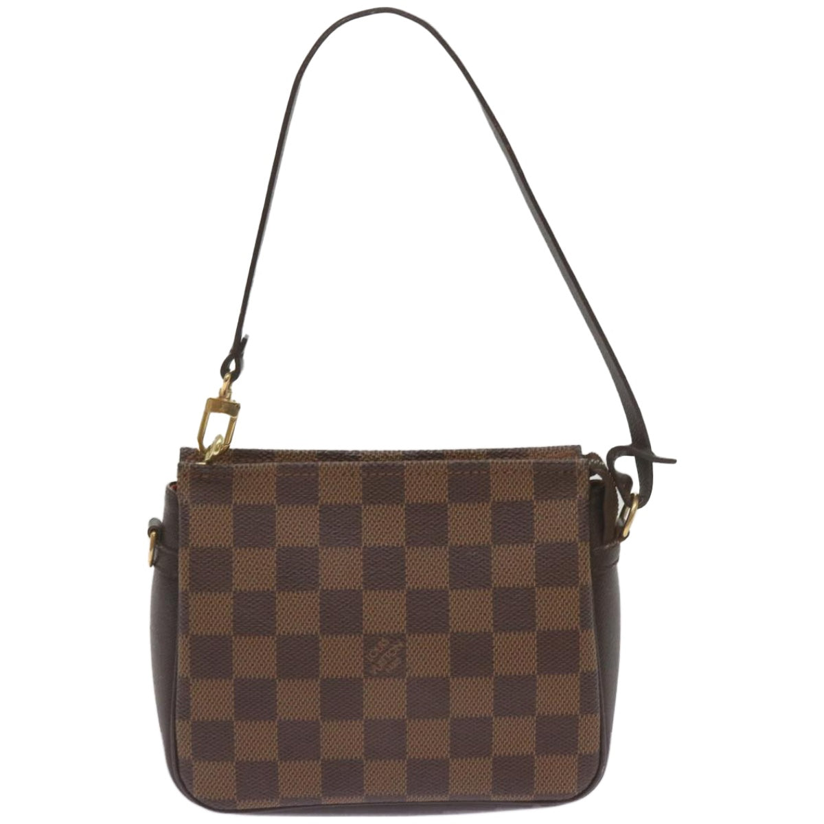 LOUIS VUITTON Damier Ebene Trousse Makeup Pouch N51982 LV Auth ep3324