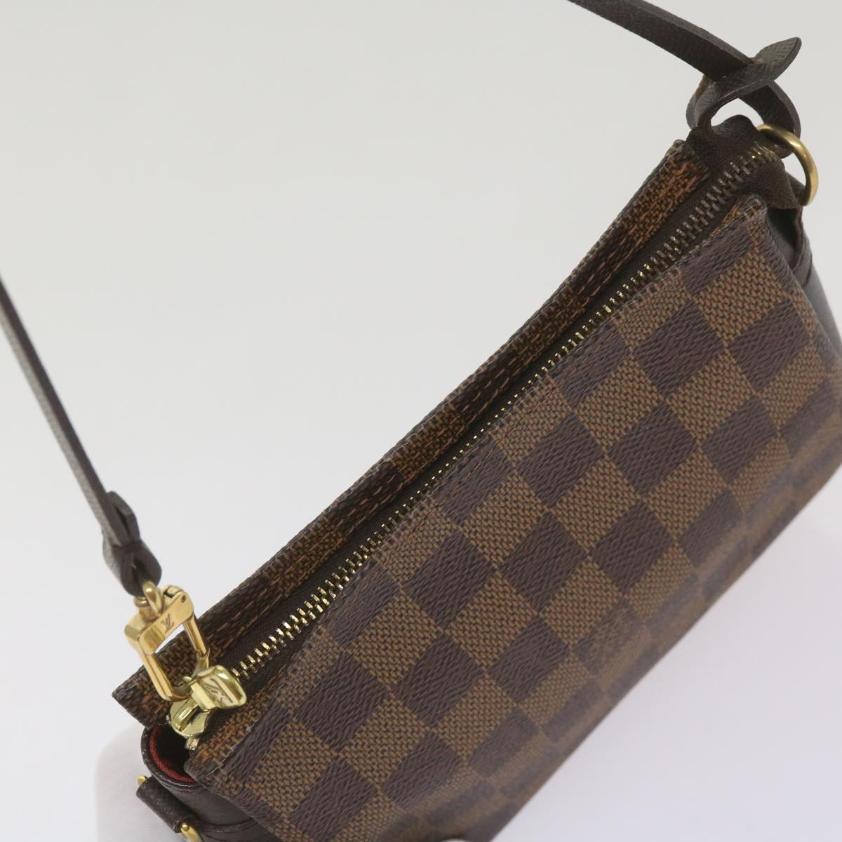 LOUIS VUITTON Damier Ebene Trousse Makeup Pouch N51982 LV Auth ep3324