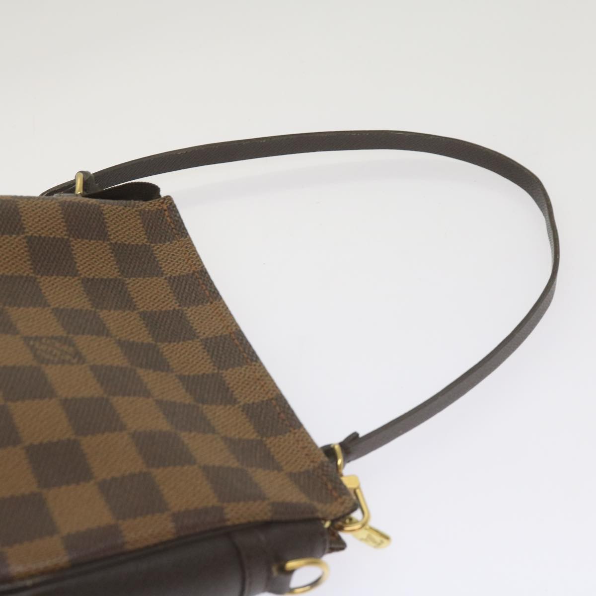 LOUIS VUITTON Damier Ebene Trousse Makeup Pouch N51982 LV Auth ep3324