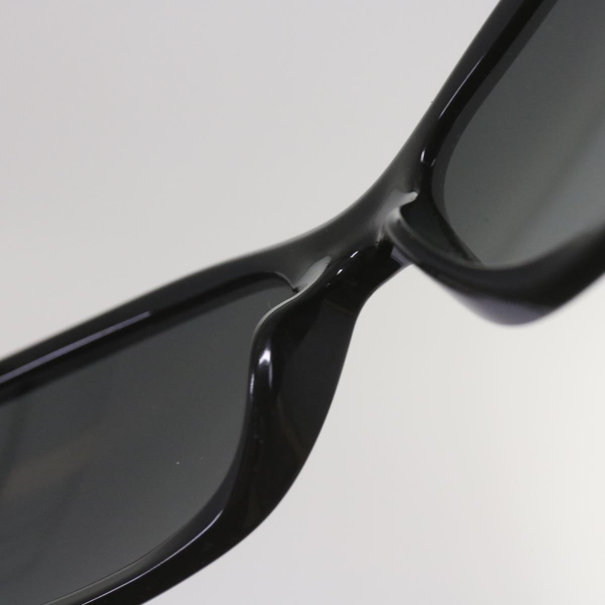 CHANEL Sunglasses plastic Black CC Auth ep3334