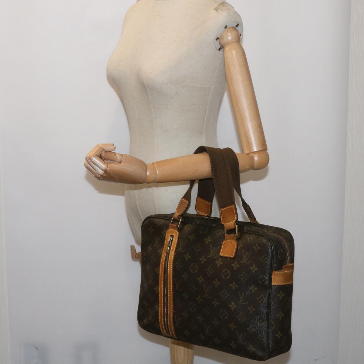 LOUIS VUITTON Monogram Sac Bosphore Hand Bag 2way M40043 LV Auth ep3352