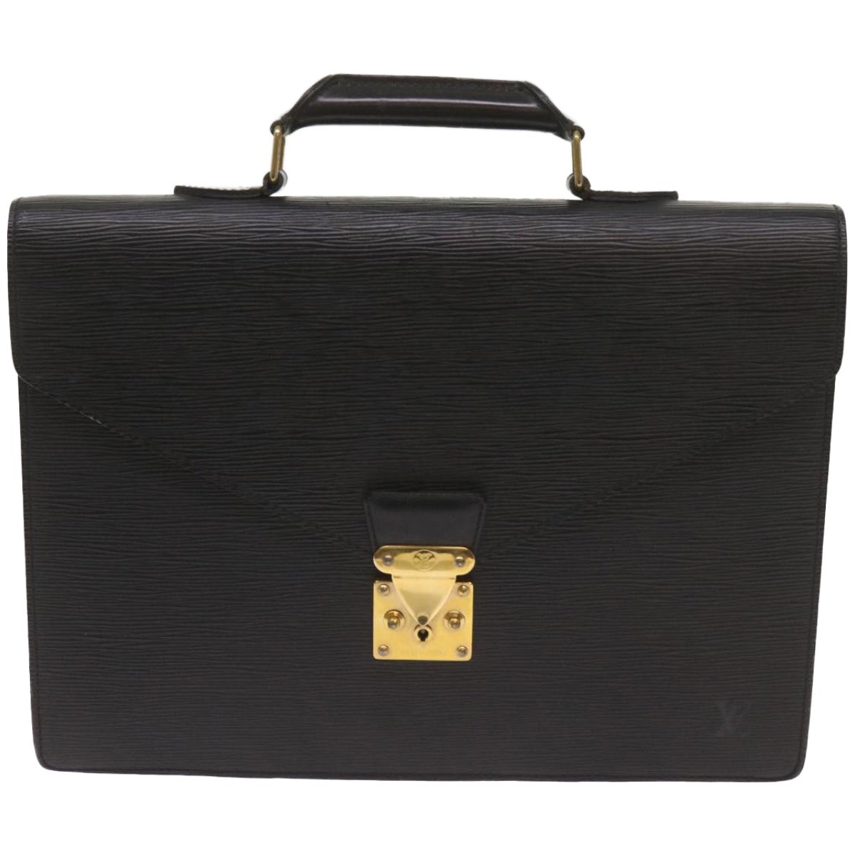 LOUIS VUITTON Epi Serviette Conseiller Briefcase Black M54422 LV Auth ep3355