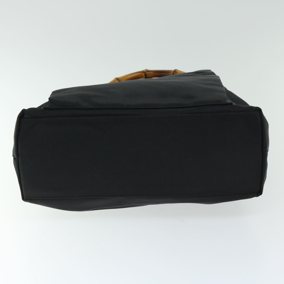GUCCI Bamboo Hand Bag Nylon 2way Black 002 3754 0506 Auth ep3379