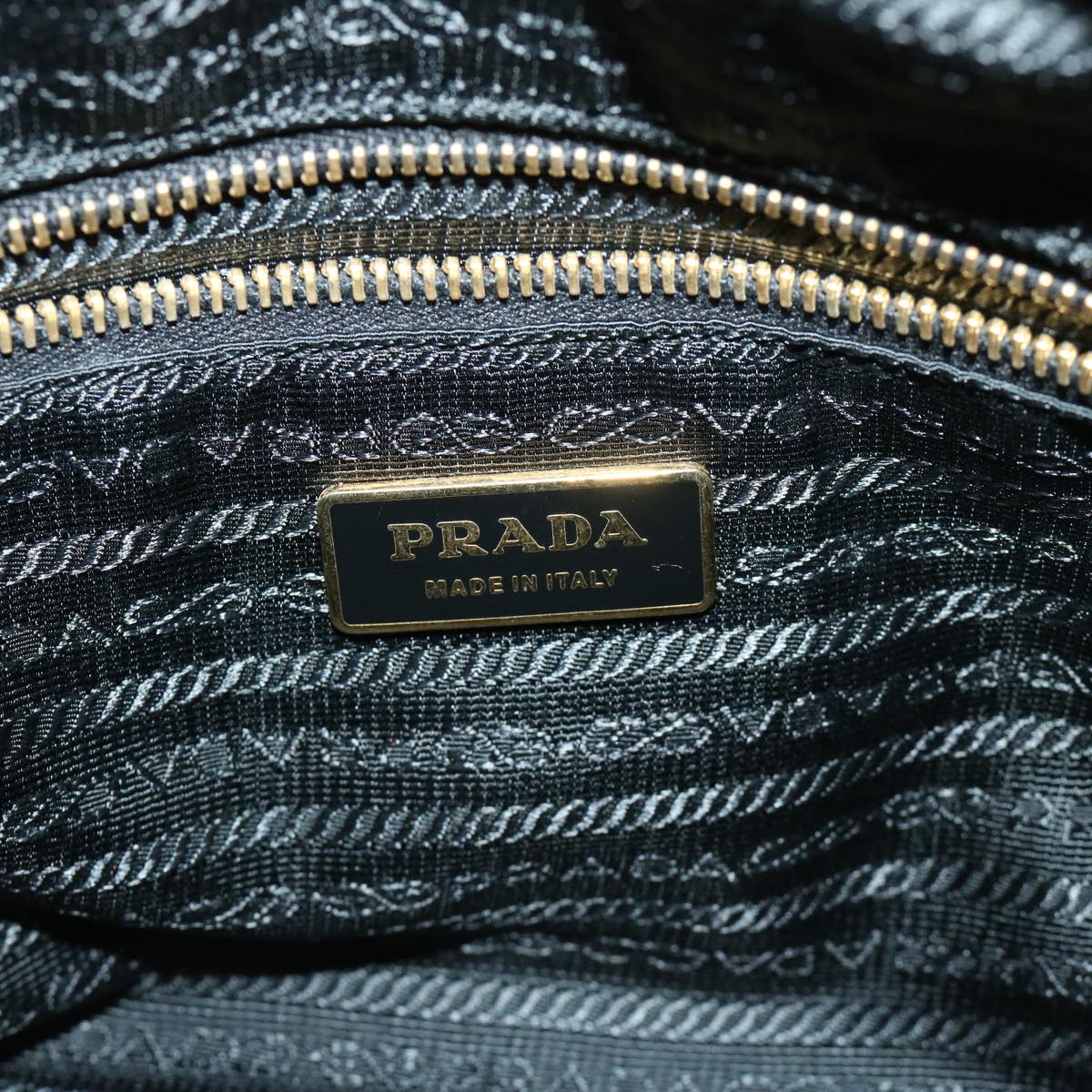 PRADA Hand Bag Nylon 2way Gray Auth ep3384