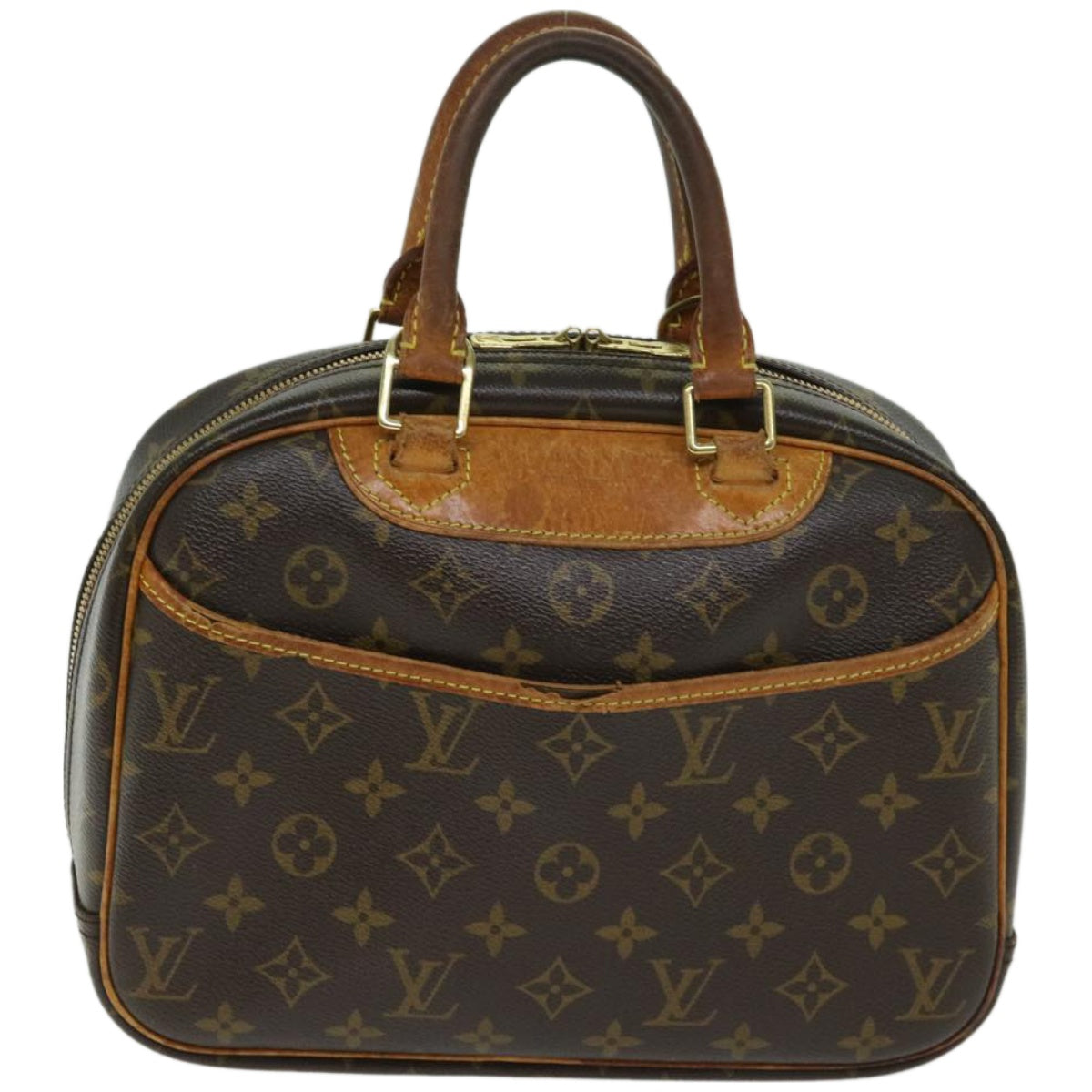 LOUIS VUITTON Monogram Trouville Hand Bag M42228 LV Auth ep3403