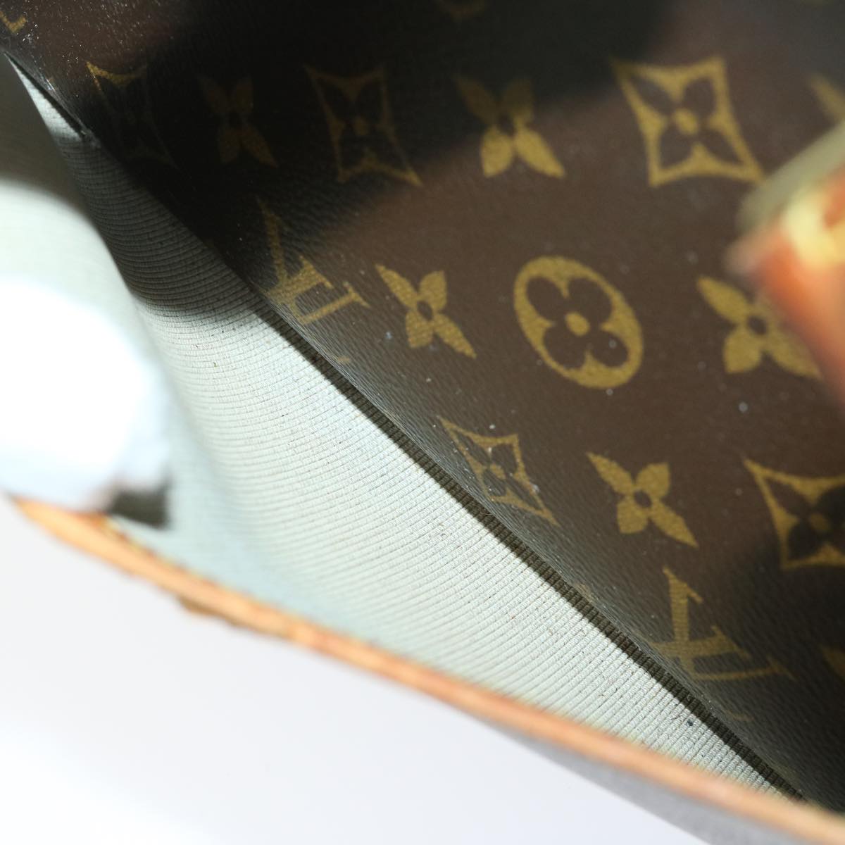 LOUIS VUITTON Monogram Trouville Hand Bag M42228 LV Auth ep3403