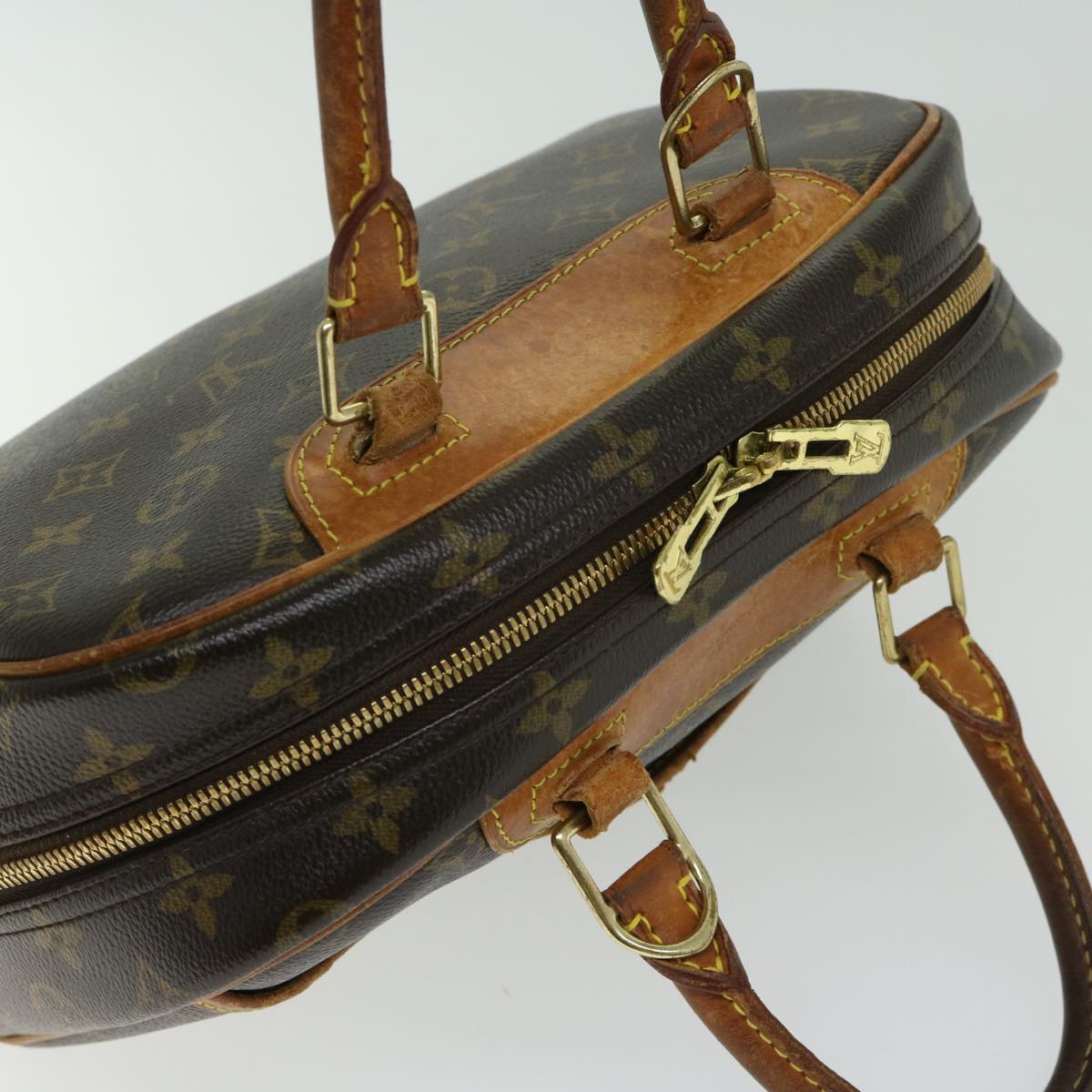 LOUIS VUITTON Monogram Trouville Hand Bag M42228 LV Auth ep3403