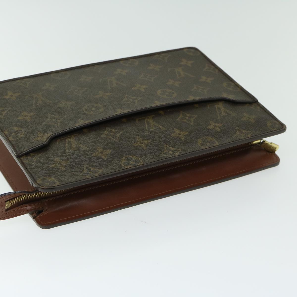 LOUIS VUITTON Monogram Pochette Homme Clutch Bag M51795 LV Auth ep3416