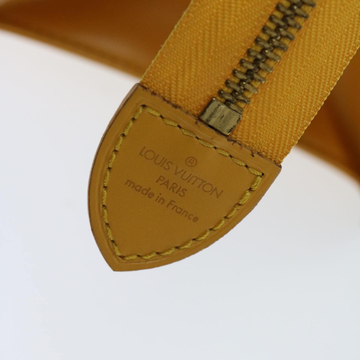 LOUIS VUITTON Epi Sac Triangle Hand Bag Yellow M52099 LV Auth ep3464