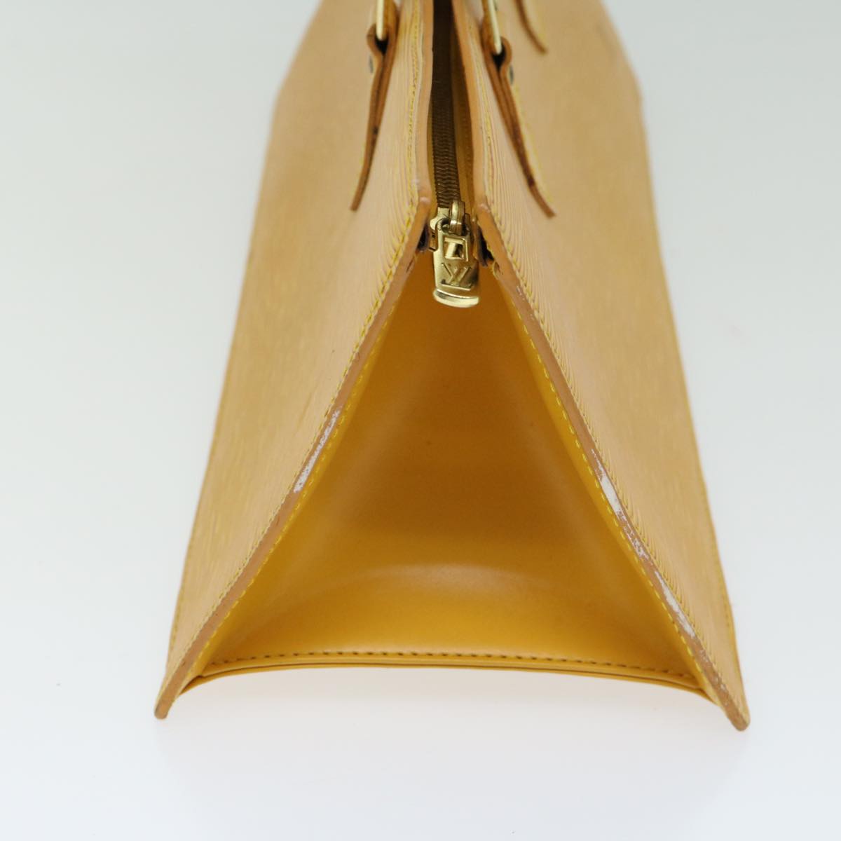 LOUIS VUITTON Epi Sac Triangle Hand Bag Yellow M52099 LV Auth ep3464