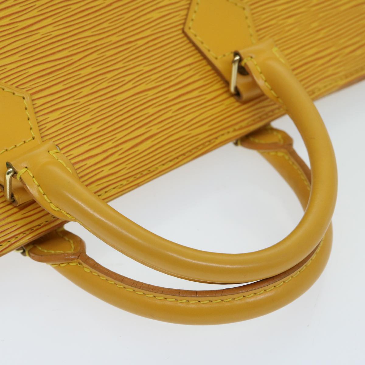 LOUIS VUITTON Epi Sac Triangle Hand Bag Yellow M52099 LV Auth ep3464