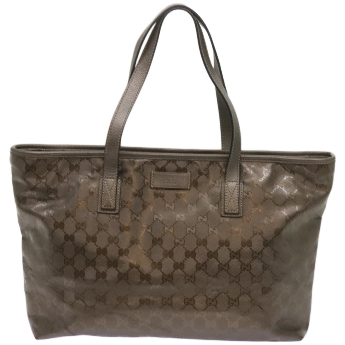 GUCCI GG implementation Tote Bag Bronze 211137 Auth ep3493