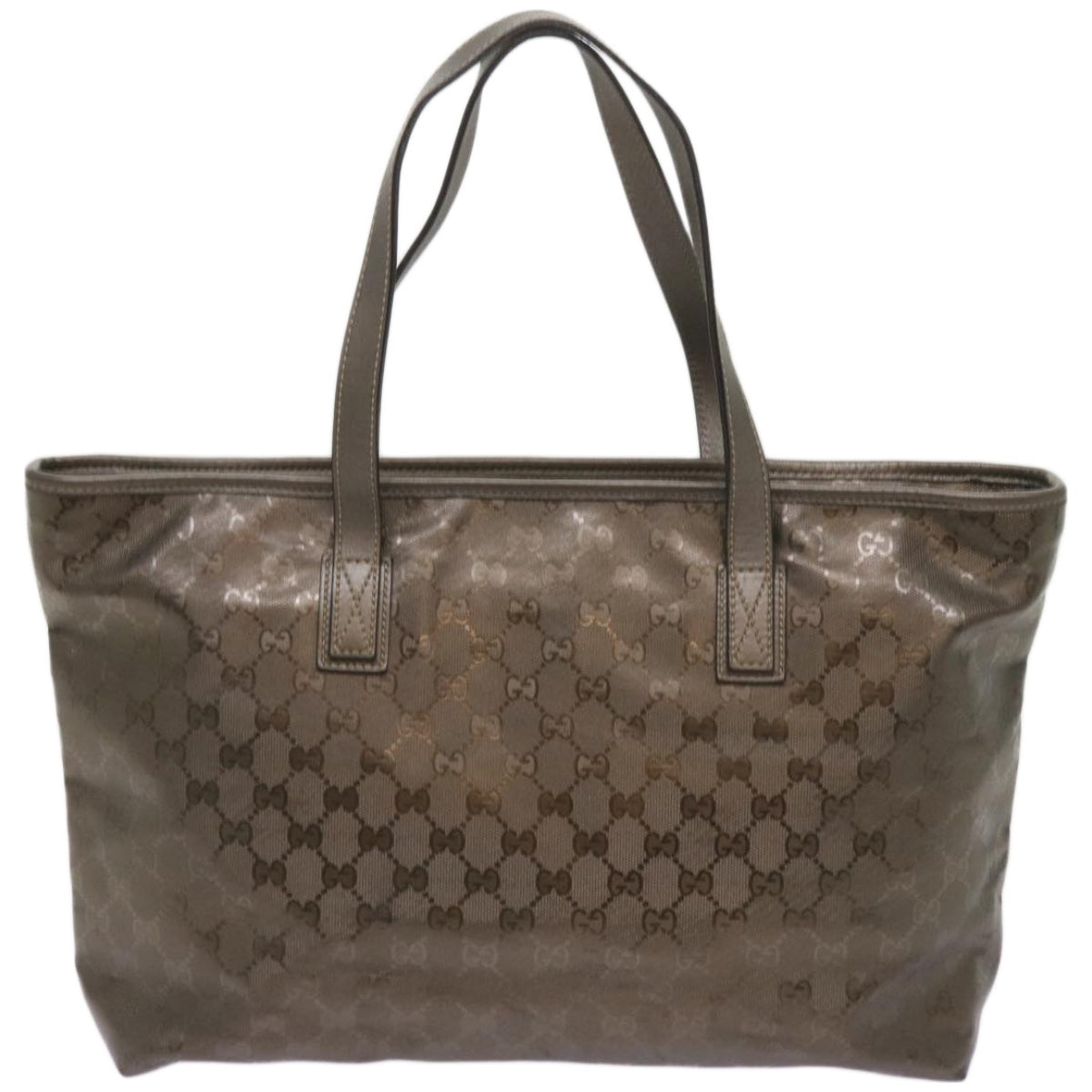 GUCCI GG implementation Tote Bag Bronze 211137 Auth ep3493