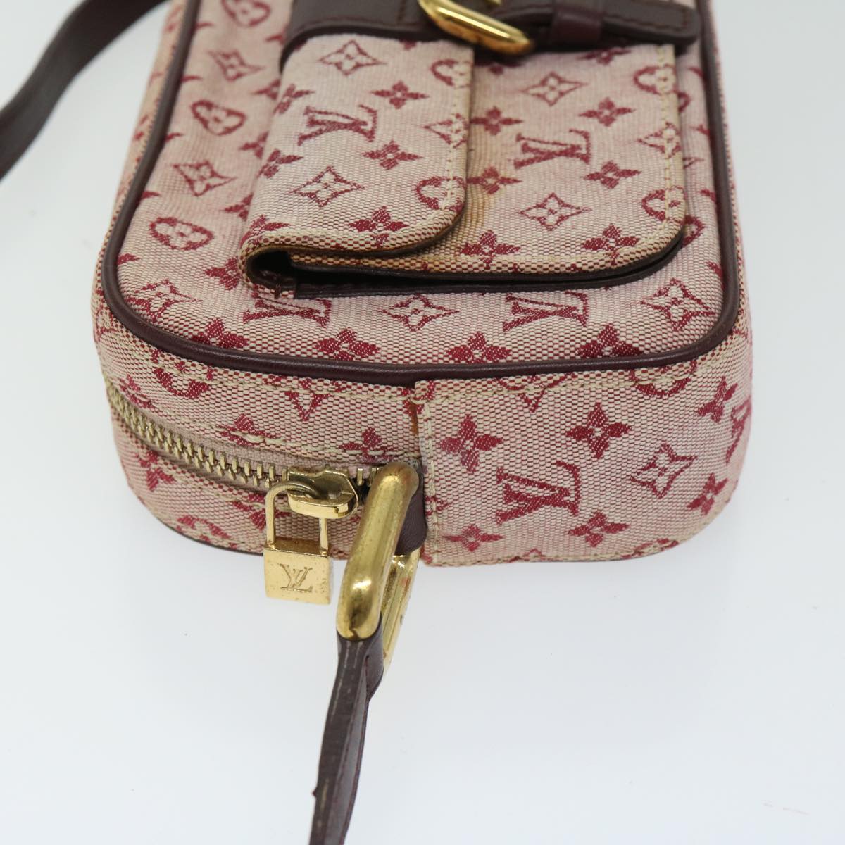 LOUIS VUITTON Monogram Mini Juliet MM Shoulder Bag Red M92219 LV Auth ep3500