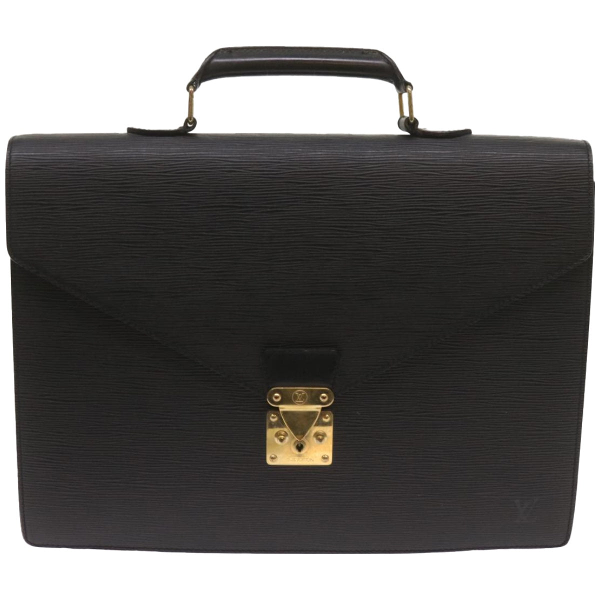 LOUIS VUITTON Epi Serviette Conseiller Briefcase Black M54422 LV Auth ep3504