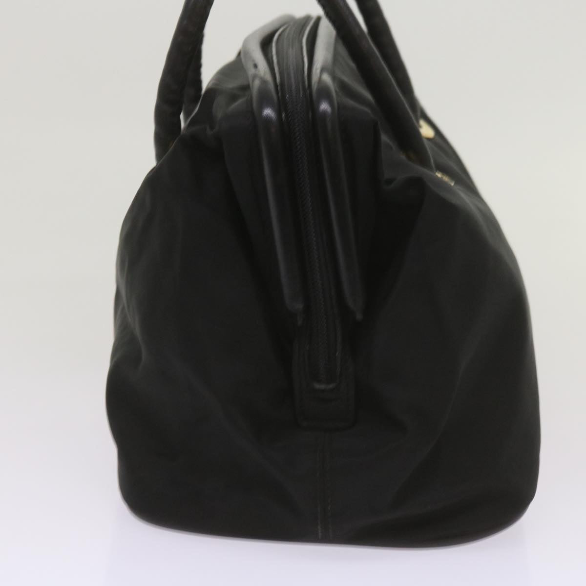 CELINE Hand Bag Nylon Black Auth ep3513