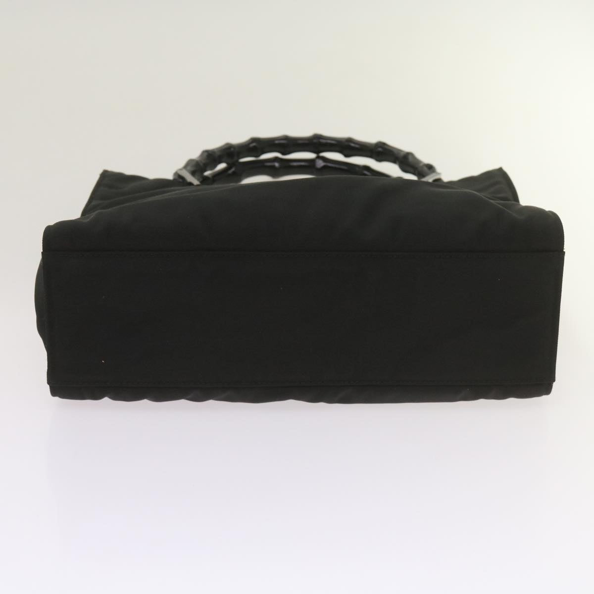 GUCCI Bamboo Hand Bag Canvas Black 002 1016 Auth ep3520
