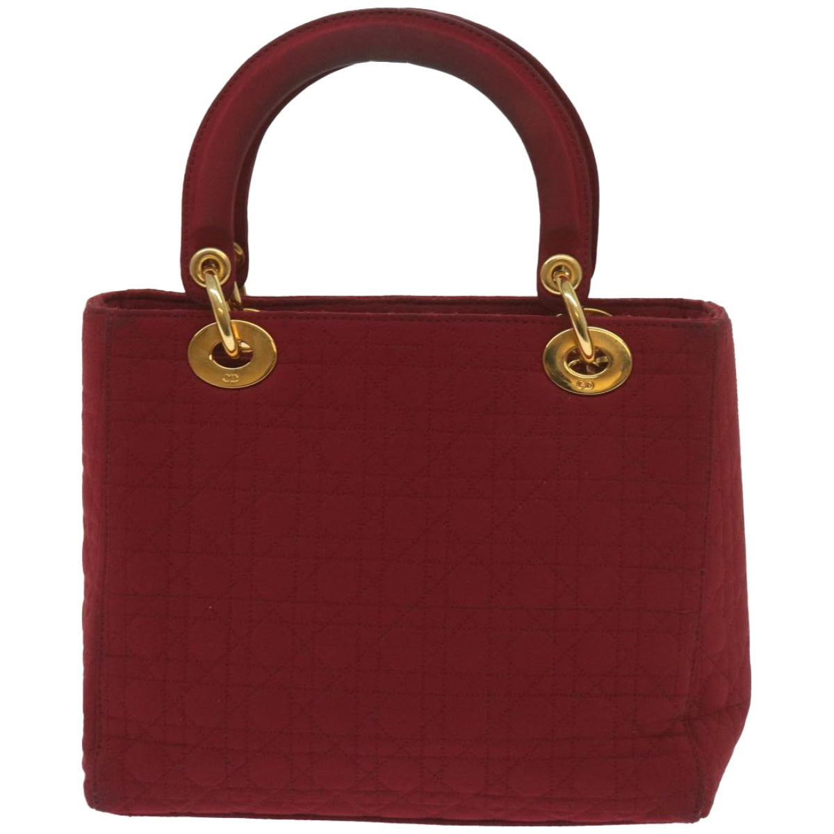 Christian Dior Canage Hand Bag Nylon Red Auth ep3553