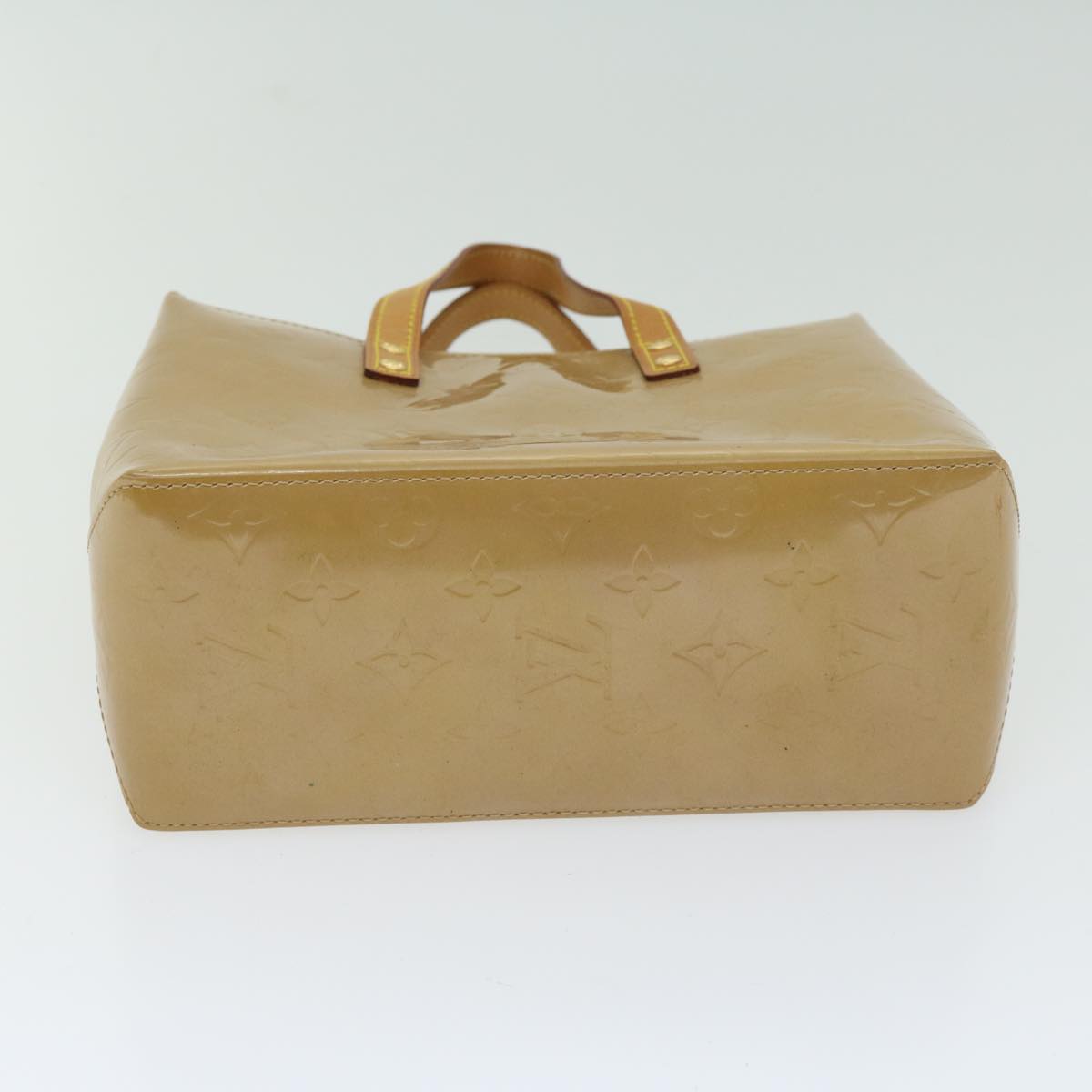 LOUIS VUITTON Monogram Vernis Reade PM Hand Bag Noisette M91334 LV Auth ep3560