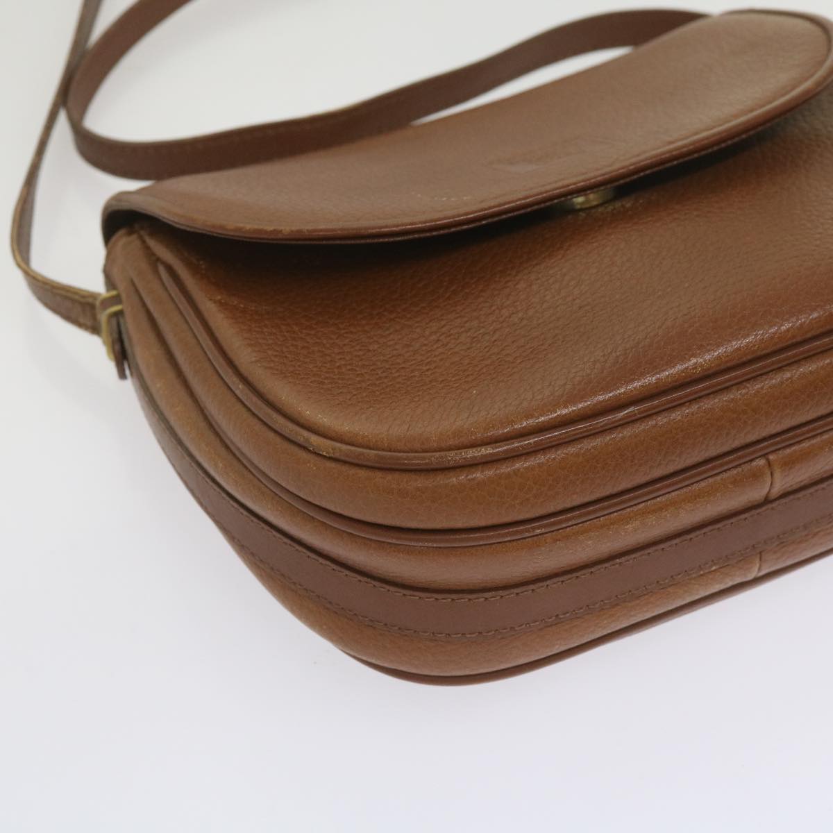 Burberrys Shoulder Bag Leather Brown Auth ep3582