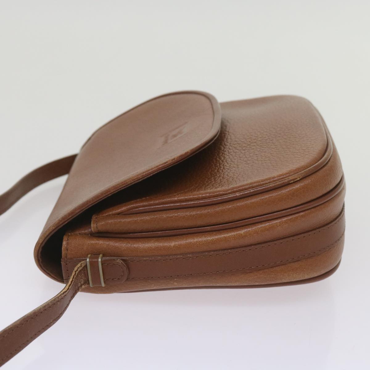 Burberrys Shoulder Bag Leather Brown Auth ep3582