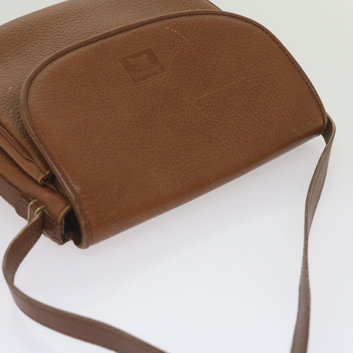 Burberrys Shoulder Bag Leather Brown Auth ep3582