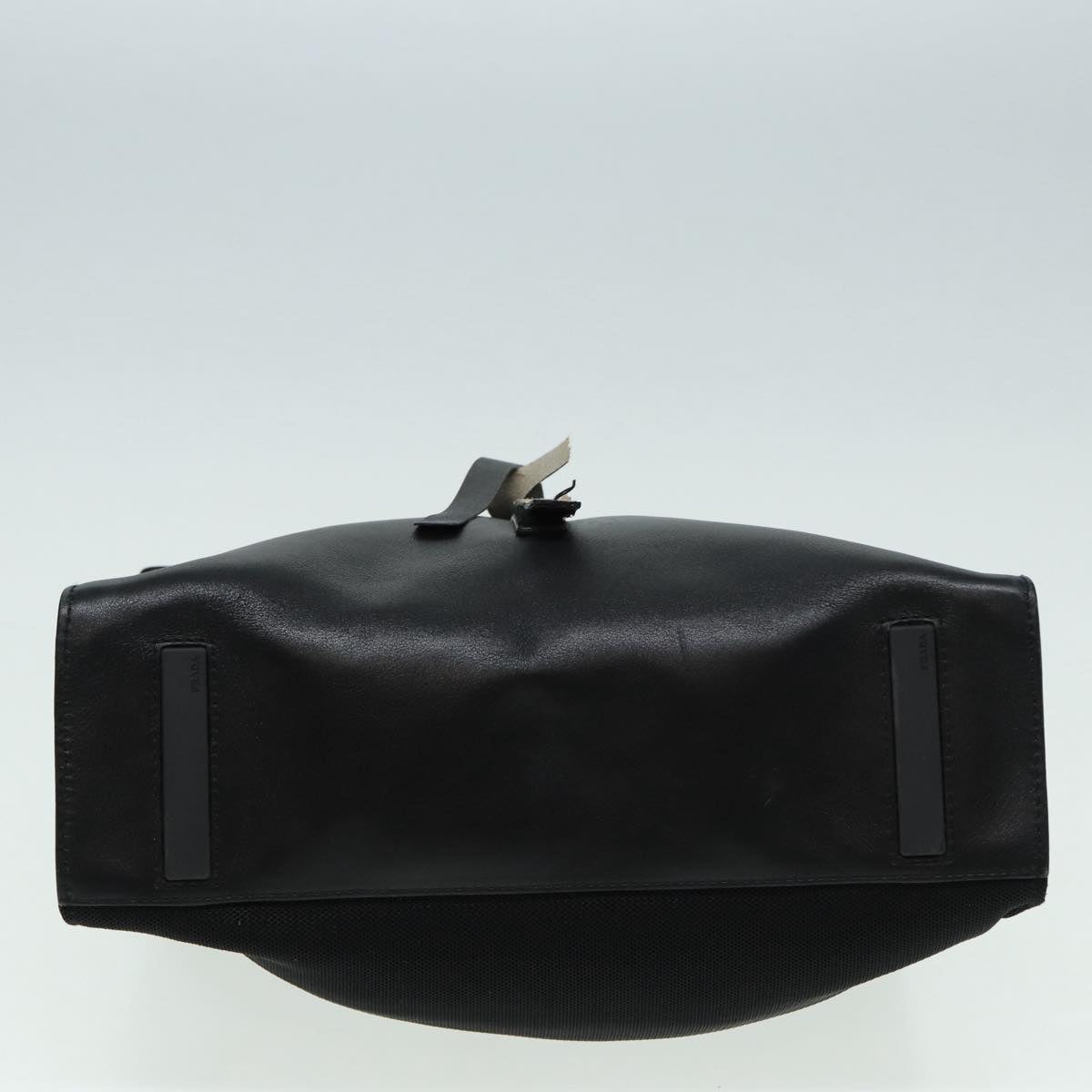 PRADA Shoulder Bag Leather Black Auth ep3608