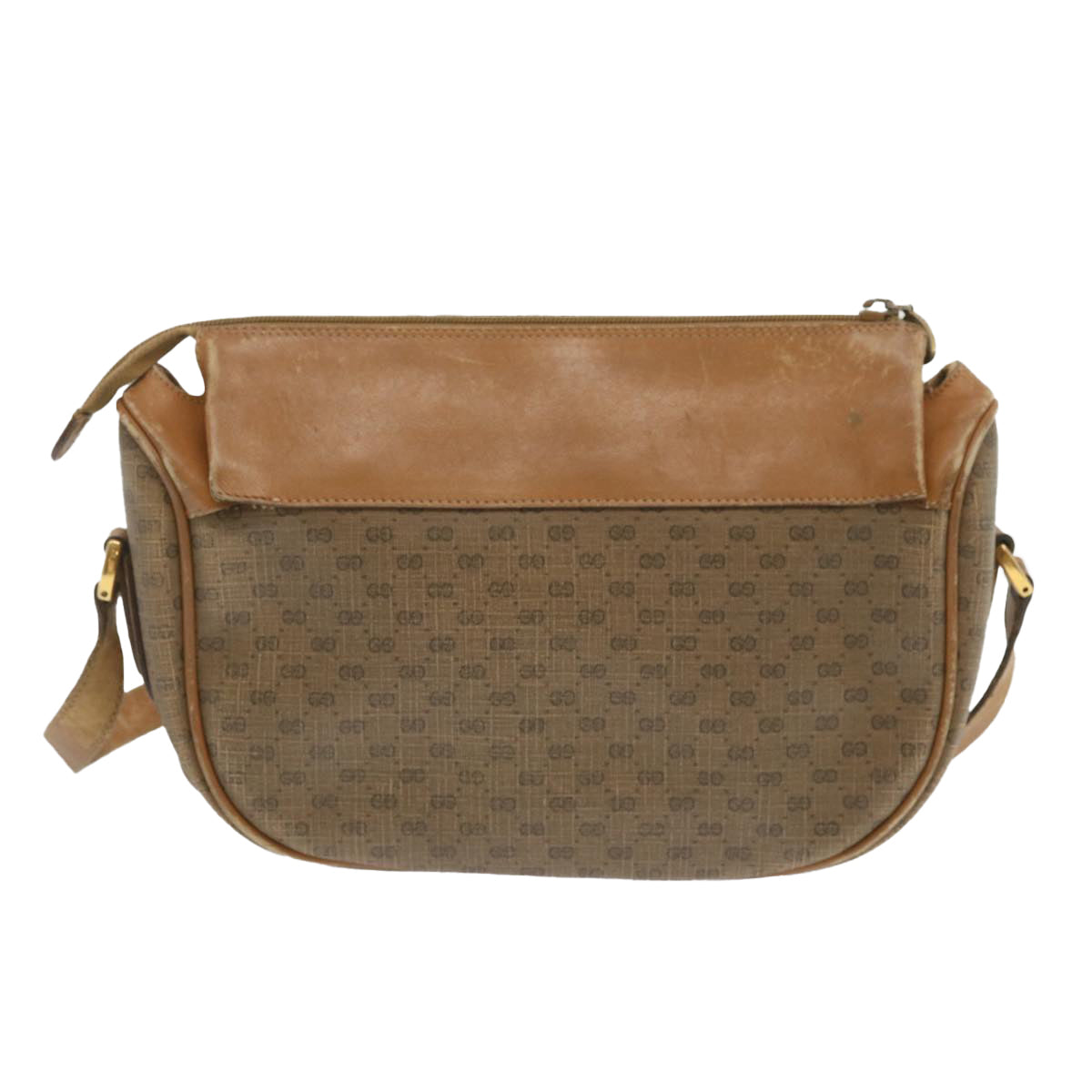 GUCCI Micro GG Supreme Web Sherry Line Bag Beige Green 001 115 0918 Auth ep3640