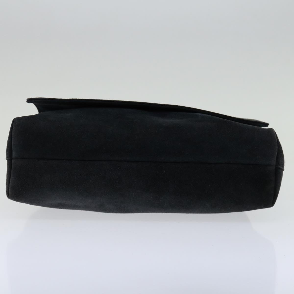 GUCCI Shoulder Bag Suede Black Auth ep3653